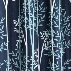 Linear Tree Insulated Rod Pocket Blackout Curtain Panel Set