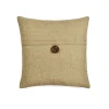 Linen Texture Woven Button Decorative Pillow Cover