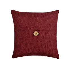 Linen Texture Woven Button Decorative Pillow Cover