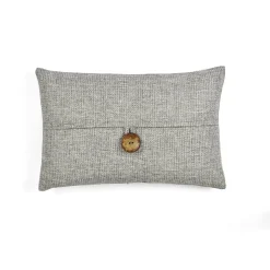 Linen Texture Woven Button Decorative Pillow Cover