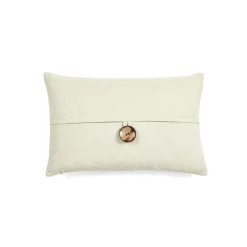 Linen Texture Woven Button Decorative Pillow Cover