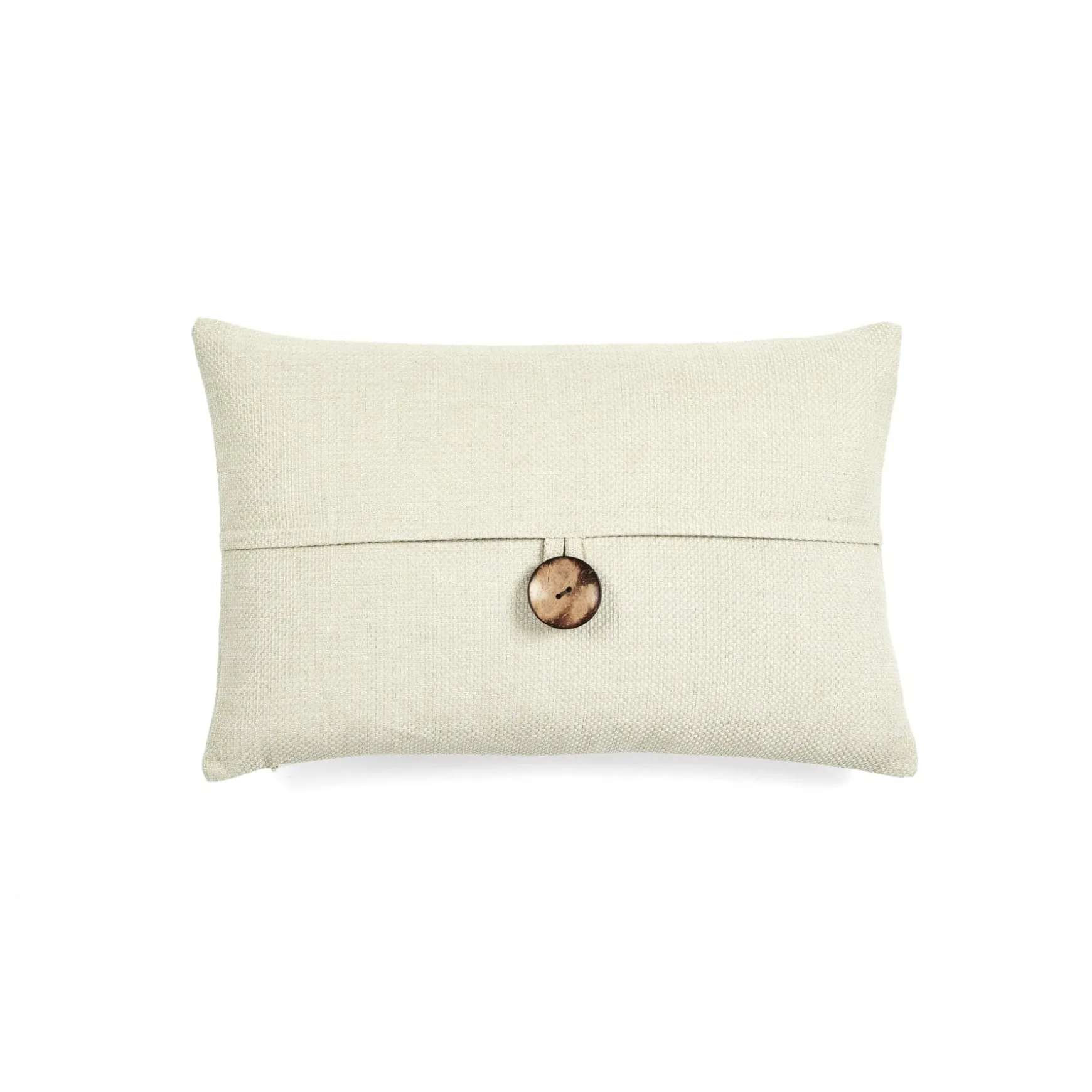 Linen Texture Woven Button Decorative Pillow Cover