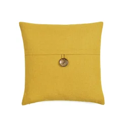Linen Texture Woven Button Decorative Pillow Cover
