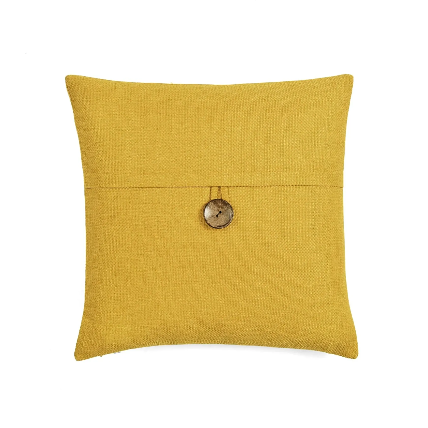 Linen Texture Woven Button Decorative Pillow Cover