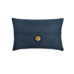 Linen Texture Woven Button Decorative Pillow Cover