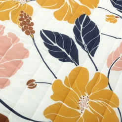 Lucia Abstract Floral Cotton Quilt Set
