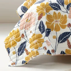 Lucia Abstract Floral Cotton Quilt Set