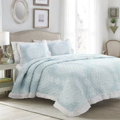 Lucianna Ruffle Edge Cotton Bedspread Set