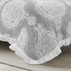 Lucianna Ruffle Edge Cotton Bedspread Set