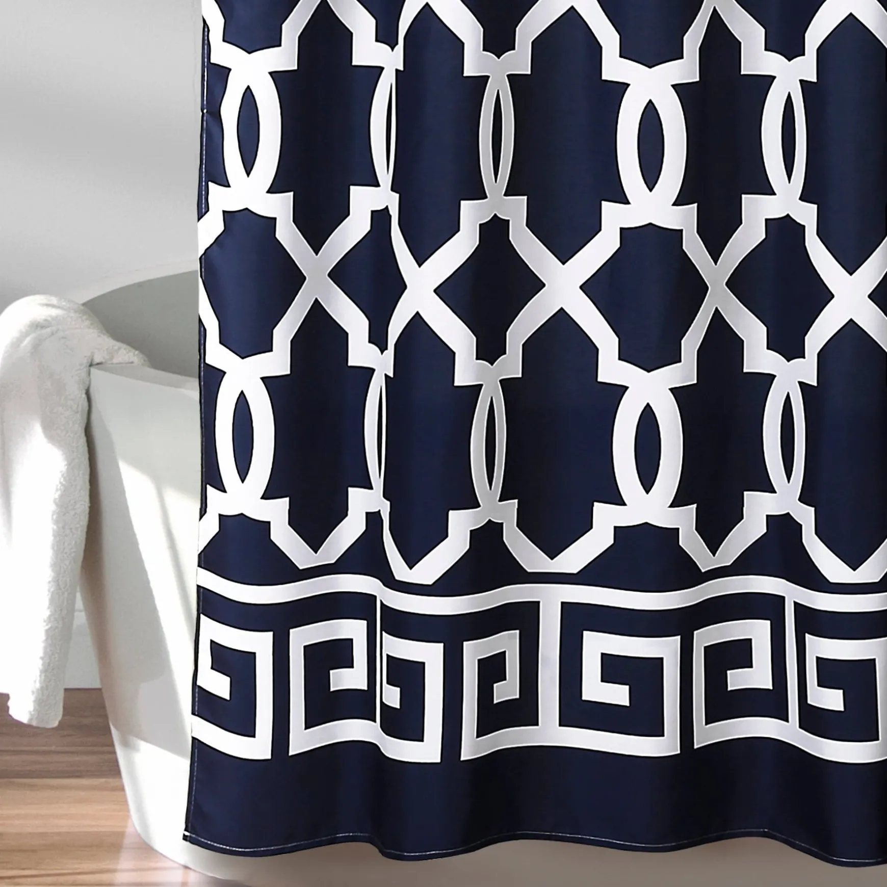 Maze Border Shower Curtain