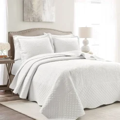 Medallion Scalloped Edge Oversized Bedspread Set