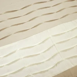 Mia Pleated Color Block Comforter 5 Piece Set