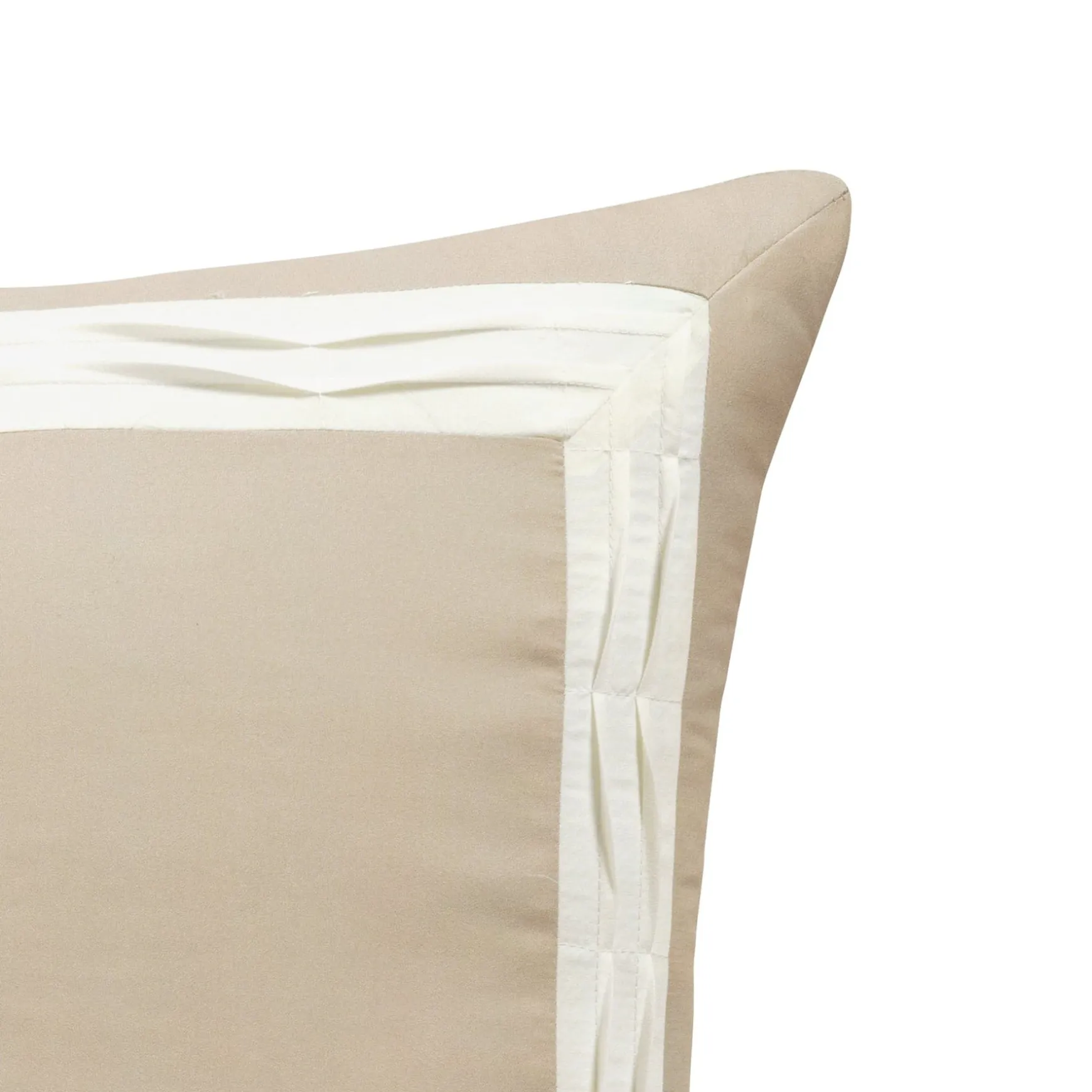 Mia Pleated Color Block Comforter 5 Piece Set