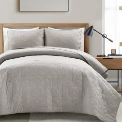 Mid Century Circle Cotton Quilt 3 Piece Set