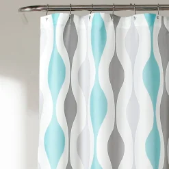 Mid Century Geo Shower Curtain