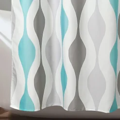 Mid Century Geo Shower Curtain