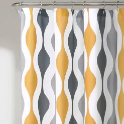 Mid Century Geo Shower Curtain