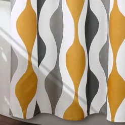 Mid Century Geo Shower Curtain