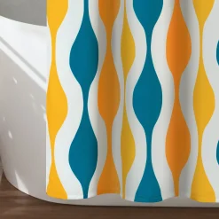 Mid Century Geo Shower Curtain