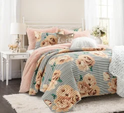 Mira Vintage Floral Oversized Quilt Set
