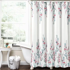 Mirabelle Watercolor Floral Shower Curtain