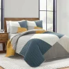 Modern Color Block Quilt 3 Piece Set