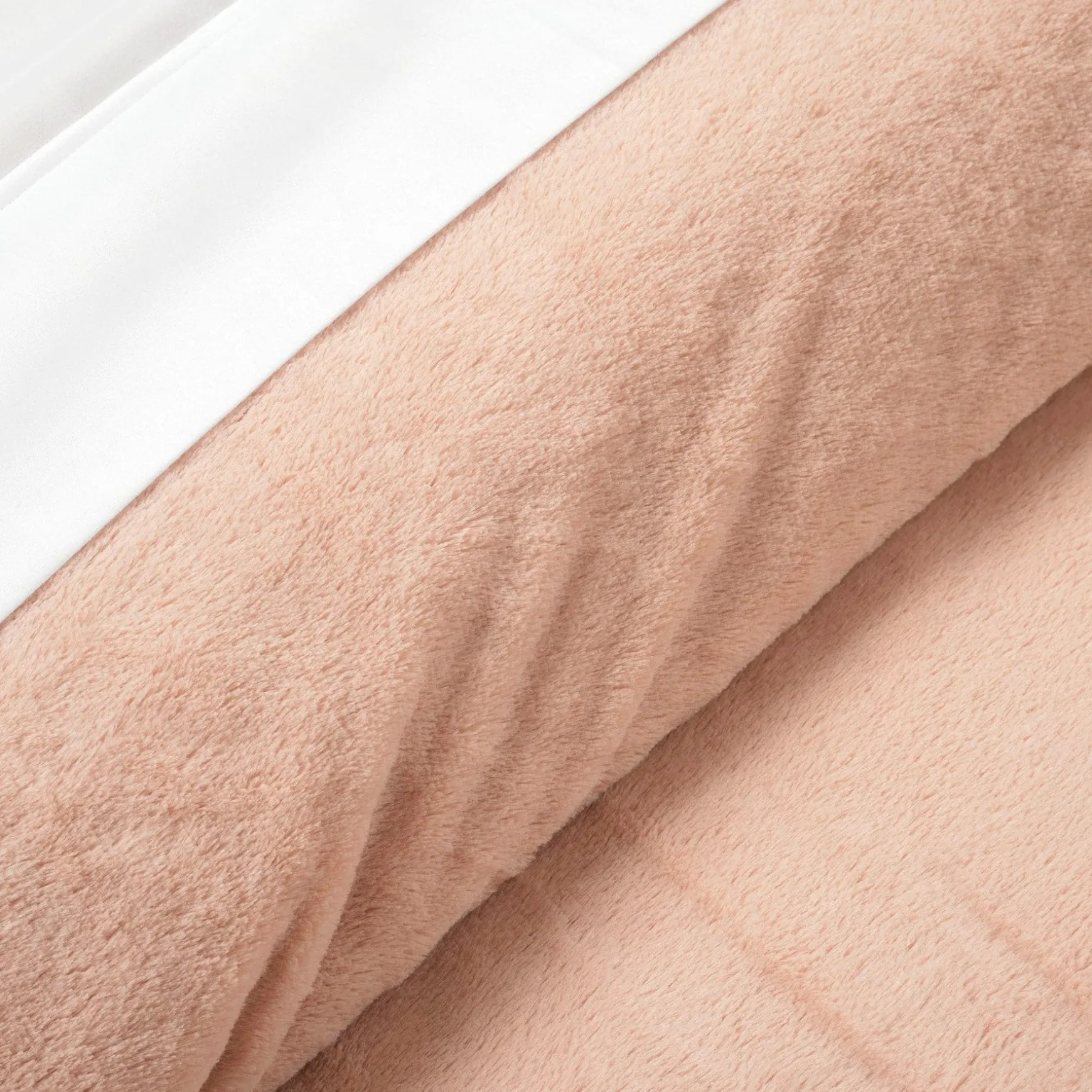 Modern Solid Ultra Soft Faux Fur Comforter Bed In A Bag