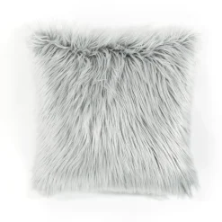 Mongolian Luca Soft Faux Fur Decorative Pillow Cover