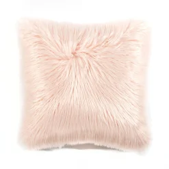 Mongolian Luca Soft Faux Fur Decorative Pillow Cover