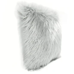 Mongolian Luca Soft Faux Fur Decorative Pillow Cover