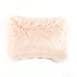 Mongolian Luca Soft Faux Fur Decorative Pillow Cover