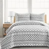 Monique Stripe 3 Piece Quilt Set