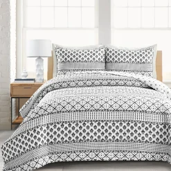 Monique Stripe 3 Piece Quilt Set