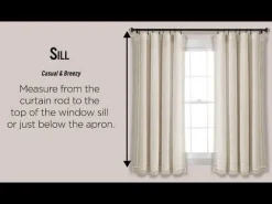 Montego Stripe Light Filtering Window Curtain Set