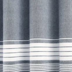 Nantucket Yarn Dyed Tassel Fringe Shower Curtain