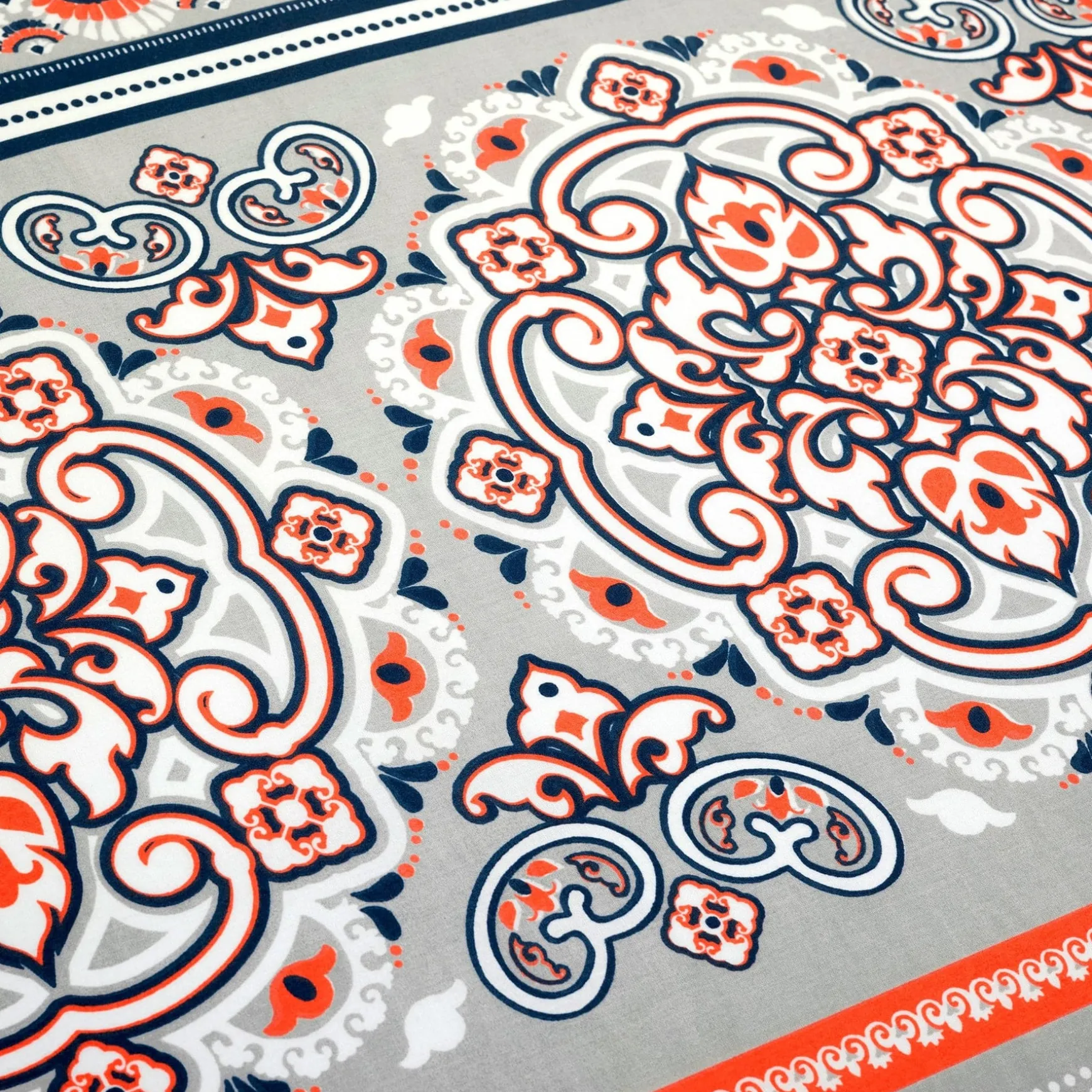 Nesco Stripe Cotton Duvet Cover 3 Piece Set