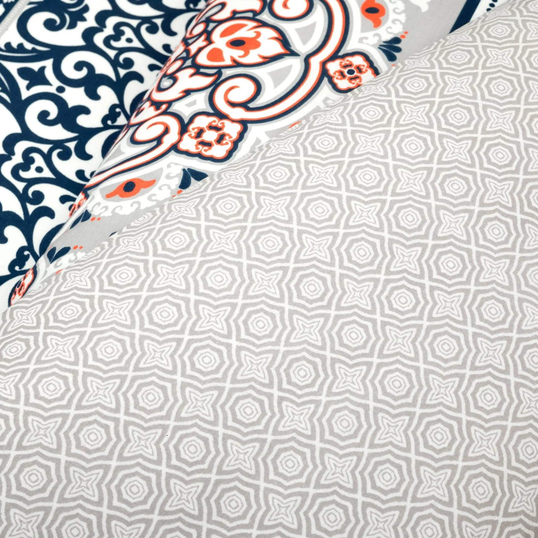 Nesco Stripe Cotton Duvet Cover 3 Piece Set