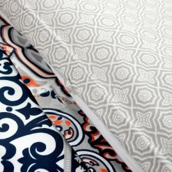 Nesco Stripe Cotton Duvet Cover 3 Piece Set