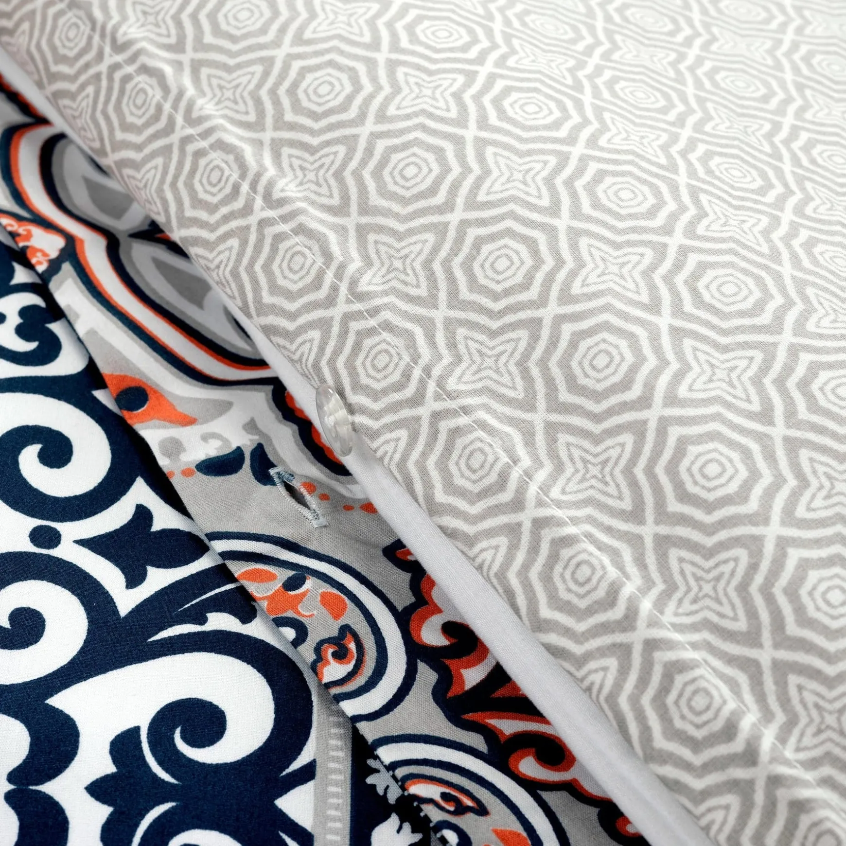 Nesco Stripe Cotton Duvet Cover 3 Piece Set