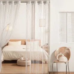 Night Sky String Thread Window Curtain Panel