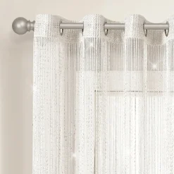 Night Sky String Thread Window Curtain Panel
