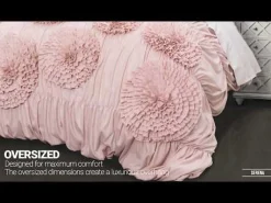 Nova Ruffle 3 Piece Comforter Set