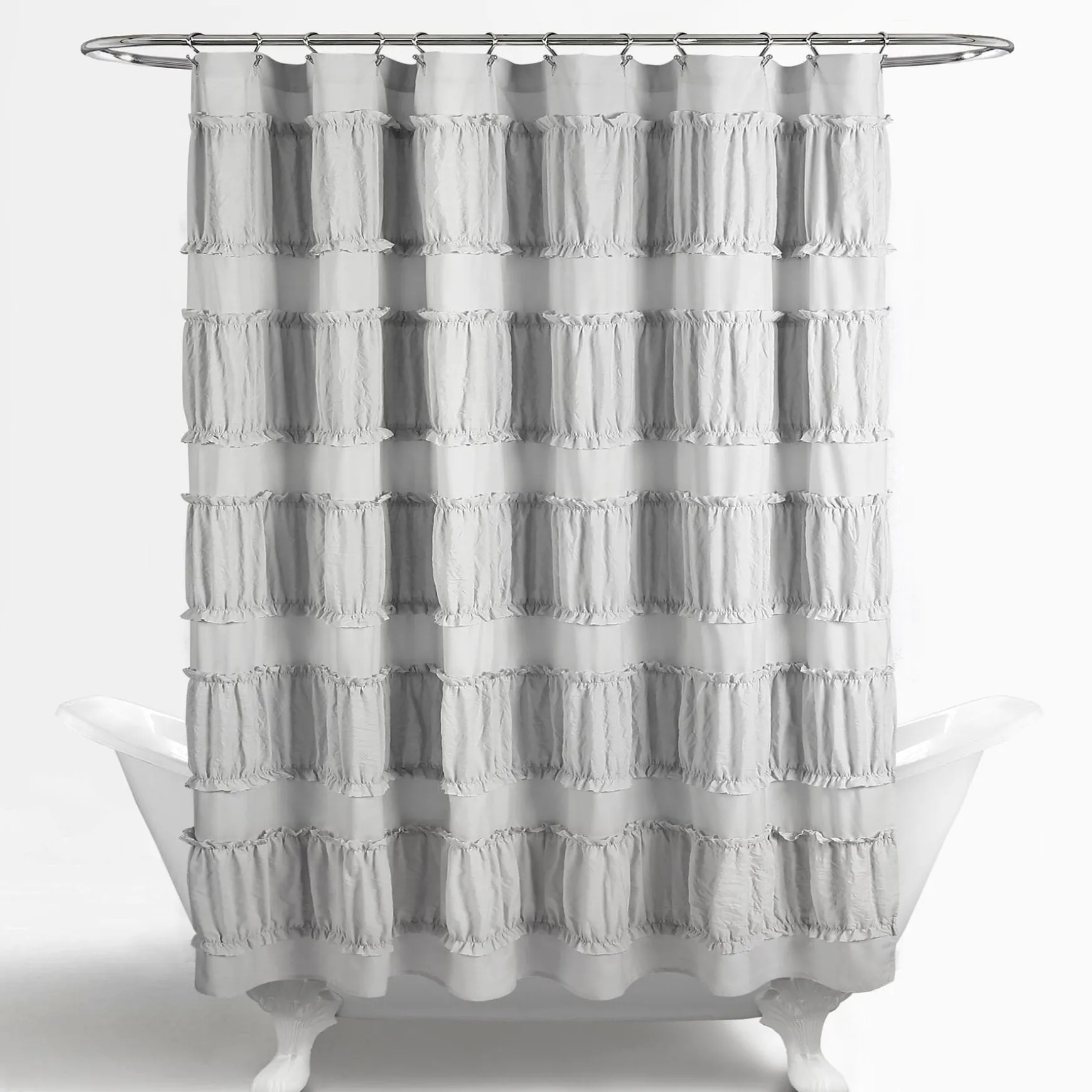 Nova Ruffle Shower Curtain