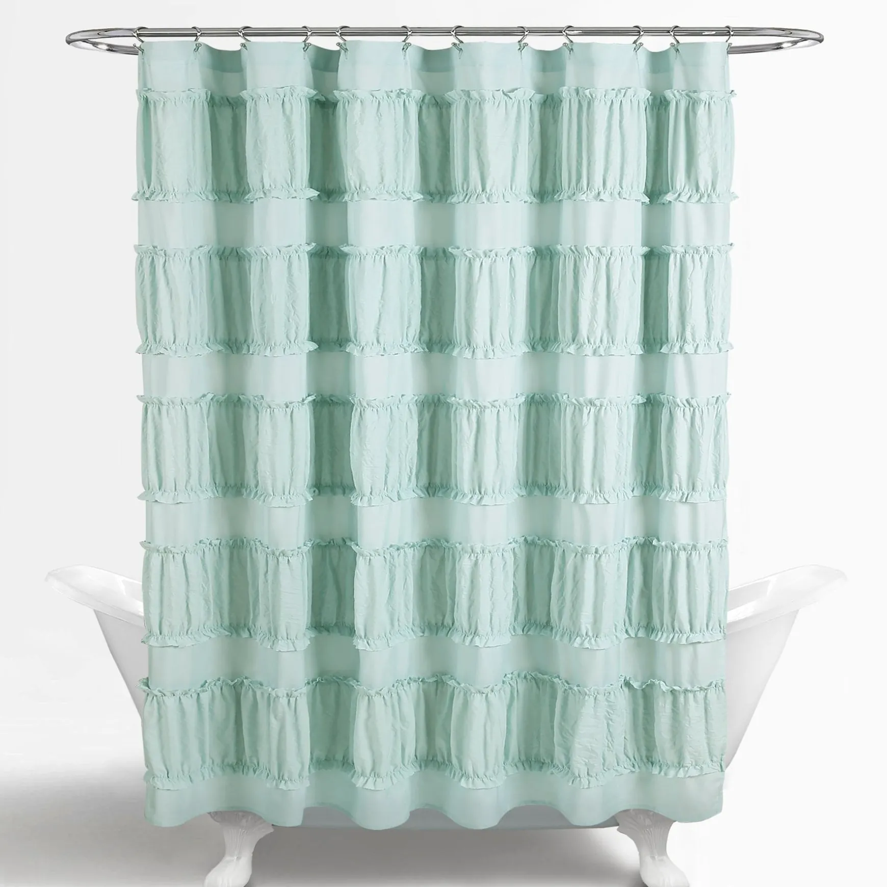 Nova Ruffle Shower Curtain