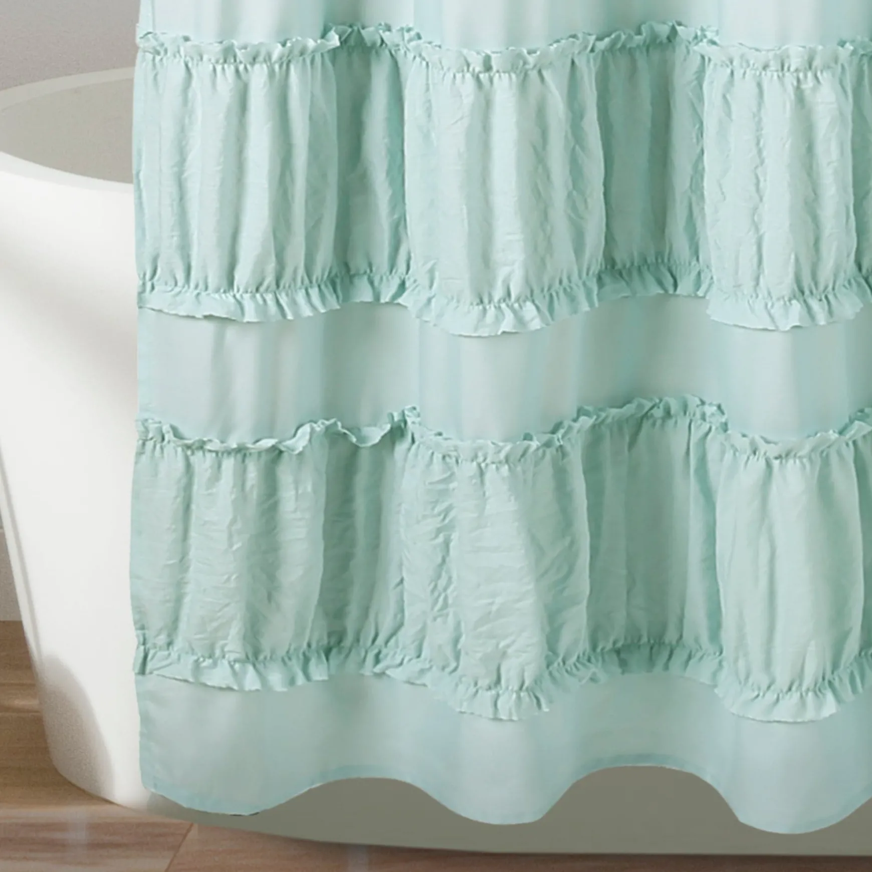 Nova Ruffle Shower Curtain