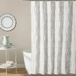 Nova Ruffle Shower Curtain
