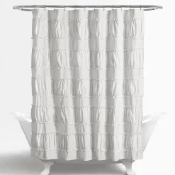 Nova Ruffle Shower Curtain