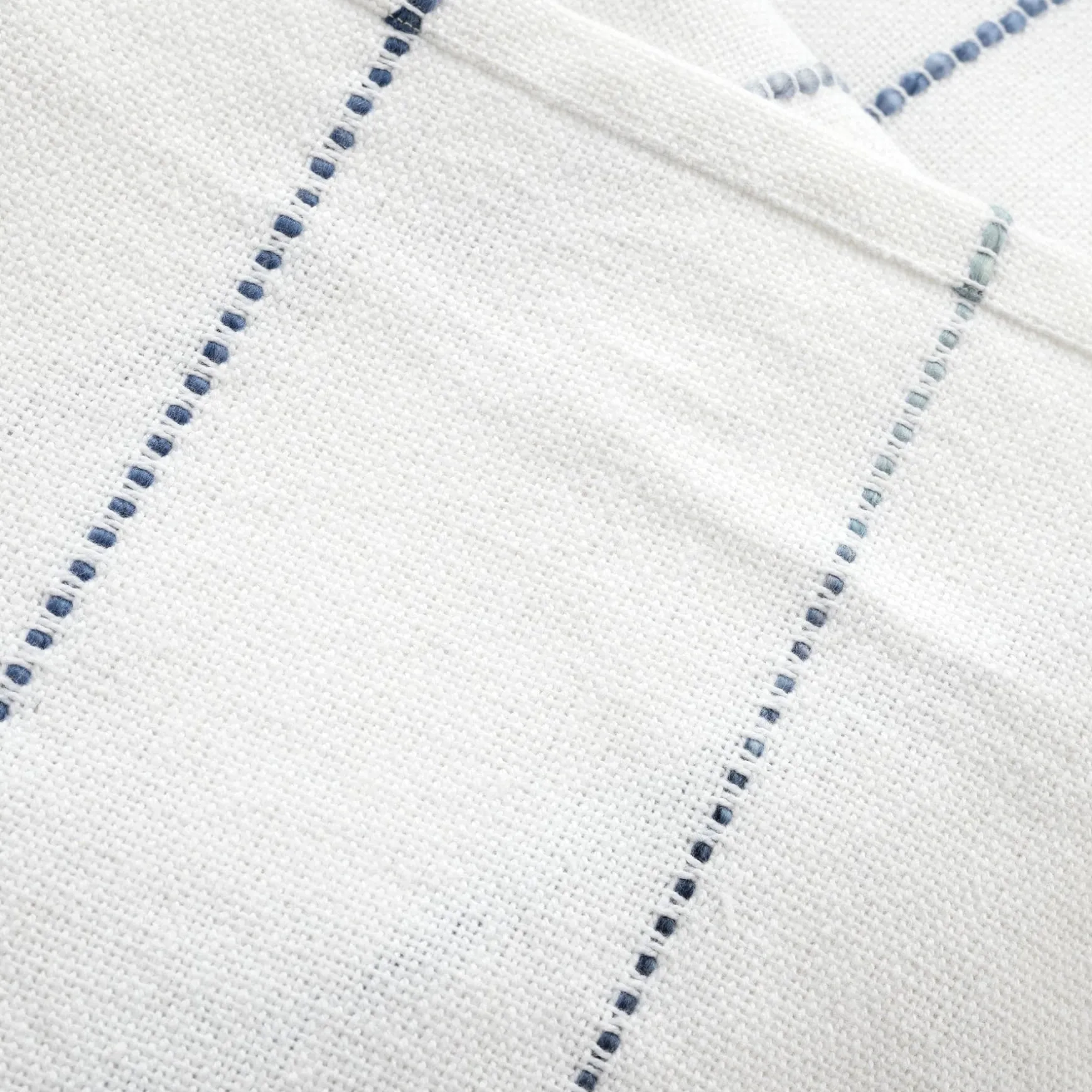 Ombre Stripe Yarn Dyed Recycled Cotton Blend Throw