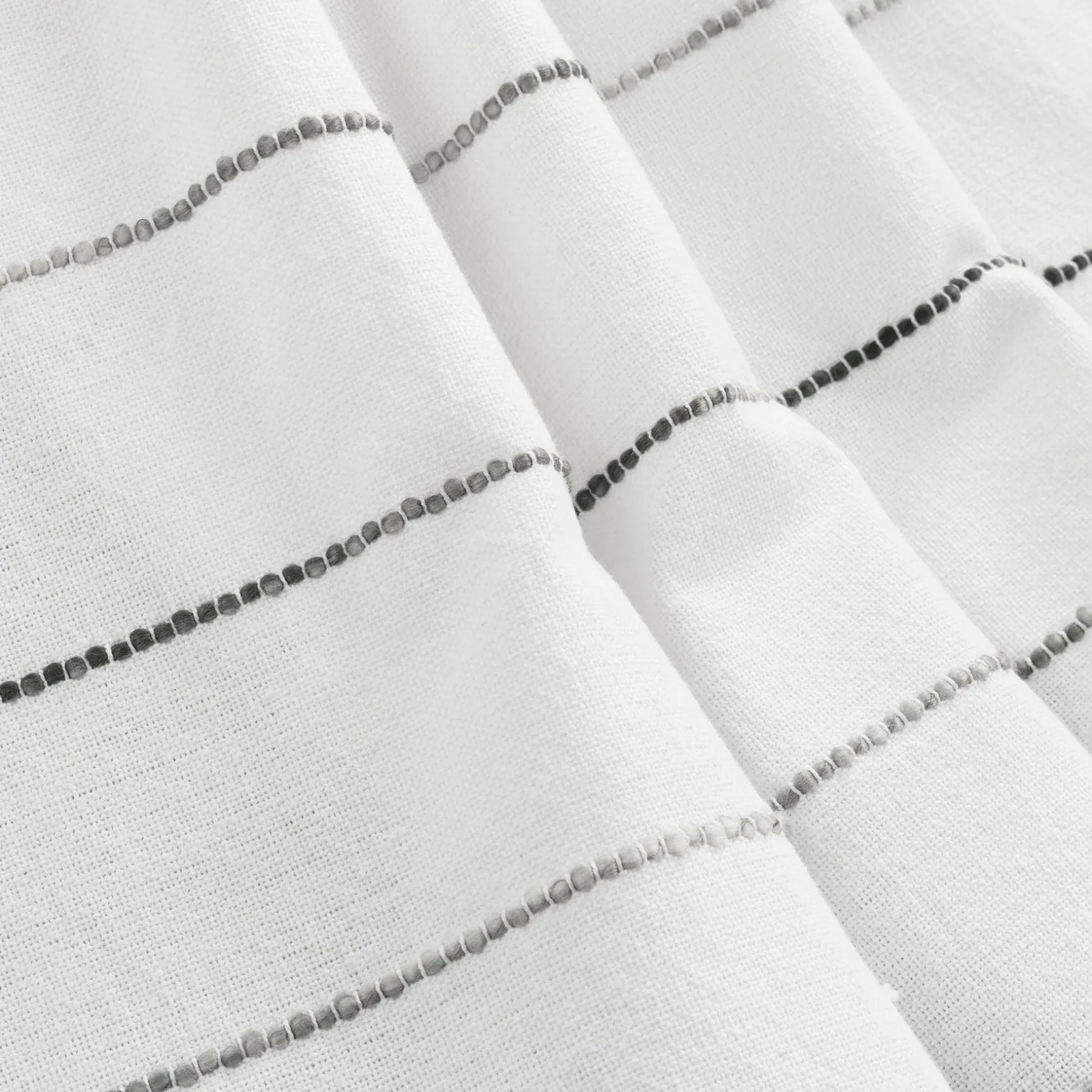 Ombre Stripe Yarn Dyed Recycled Cotton Blend Throw