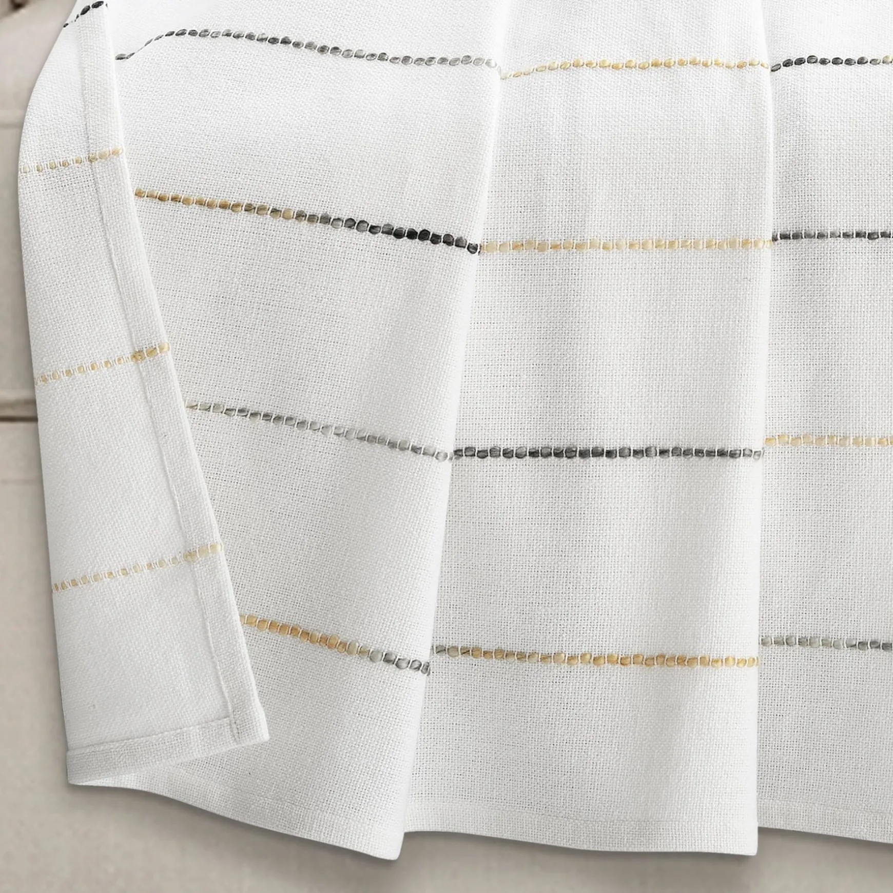 Ombre Stripe Yarn Dyed Recycled Cotton Blend Throw